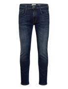 Anbass Trousers Slim Aged Bottoms Jeans Slim Navy Replay