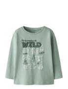 Nmmvux Ls Top Tops T-shirts Long-sleeved T-shirts Green Name It
