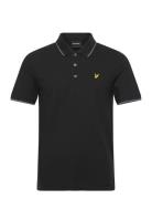 Tipped Polo Shirt Tops Polos Short-sleeved Black Lyle & Scott