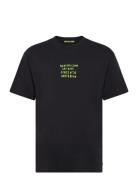 Relaxed-Fit Artwork T-Shirt Tops T-shirts Short-sleeved Black Scotch &...