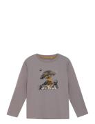 T-Shirt Ls Tops T-shirts Long-sleeved T-shirts Grey Minymo