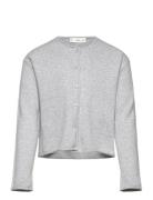 Long Sleeves Knit Cardigan Tops Knitwear Cardigans Grey Mango