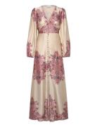 Lilith Maxi Dress Maksimekko Juhlamekko Pink Noella