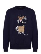 Polo Bear Performance Sweater Tops Knitwear Round Necks Navy Ralph Lau...