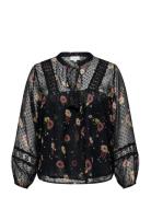 Cartessa Eliza Ls Top Wvn Tops Blouses Long-sleeved Black ONLY Carmako...