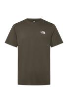 M Ss Simple Dome Tee Sport T-shirts Short-sleeved Brown The North Face