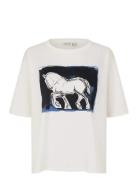 Madoreann Tops T-shirts & Tops Short-sleeved White Masai