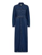 Mmallaba Denim Dress Maksimekko Juhlamekko Navy MOS MOSH