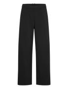 Low-Waisted Loose Fit Suit Trousers Bottoms Trousers Wide Leg Black We...