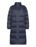 Essential Midweight Long Puffer Topattu Pitkä Takki Navy Calvin Klein ...