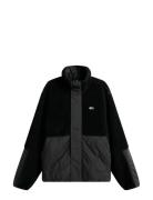 Tjm Essentl Mix Teddy Jacket Ext Ohut Takki Black Tommy Jeans