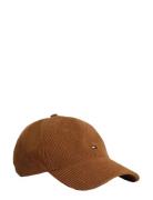 Th Flag 6 Panel Cord Cap Accessories Headwear Caps Brown Tommy Hilfige...