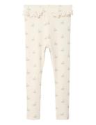 Nmfgavo Efi Slim Legging Lil Noos Bottoms Leggings Cream Lil'Atelier