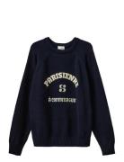 Parisiennesy Knit Tops Knitwear Pullovers Navy Sofie Schnoor Young