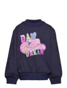 Sweatshirt Tops Sweat-shirts & Hoodies Sweat-shirts Navy Billieblush