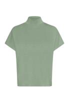 Mwelle Collar Blouse Tops Blouses Short-sleeved Green My Essential War...