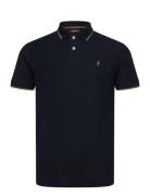 River Reg Cot Pq Mcs M Polo Tops Polos Short-sleeved Navy MCS