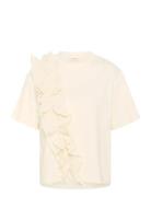 Sophyspw Ts Tops T-shirts & Tops Short-sleeved Cream Part Two