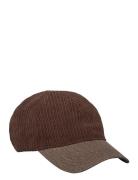 Corduroy Malvi Cap Accessories Headwear Caps Brown Becksöndergaard