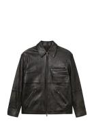 Wwiggy Jacket 25183 Nahkatakki Black WOOD WOOD