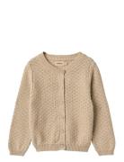Knit Cardigan Magnella Tops Knitwear Cardigans Beige Wheat