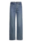 Ribcage Fl Western Bows And Ar Bottoms Jeans Straight-regular Blue Lev...