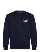 Wobbly Lee Sws Tops Sweat-shirts & Hoodies Sweat-shirts Navy Lee Jeans