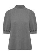21 The Puff Blouse Tops Blouses Short-sleeved Grey My Essential Wardro...