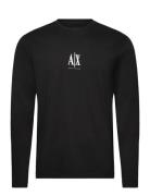 T-Shirt Tops T-shirts Long-sleeved Black Armani Exchange
