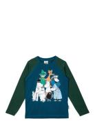 Class Picture Shirt Tops T-shirts Long-sleeved T-shirts Blue MUMIN