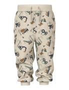 Nmmvimo Nreg Aop Swe Pant Bru Bottoms Sweatpants Beige Name It