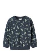 Nmmvimo Ls Nreg Aop Sweat Bru Tops Sweat-shirts & Hoodies Sweat-shirts...