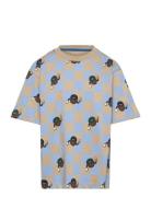 Tnpascal Os S_S Tee Tops T-shirts Short-sleeved Blue The New