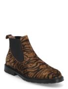 Eva 60 Shoes Boots Ankle Boots Ankle Boots Flat Heel Brown Wonders