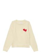 Vmbam Ls O-Neck Pullover Boo Ent Girl Tops Knitwear Pullovers Cream Ve...