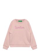 Sweater L/S Tops Sweat-shirts & Hoodies Sweat-shirts Pink United Color...