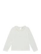 T-Shirt Ls Tops T-shirts Long-sleeved T-shirts White En Fant