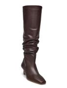 Kalila Leather Boots Bootsit Nauhalliset Saapikkaat Brown ALOHAS