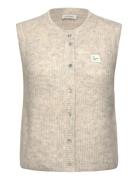 East Vests Knitted Vests Cream American Vintage