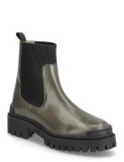 Boots - Flat Shoes Chelsea Boots Khaki Green ANGULUS
