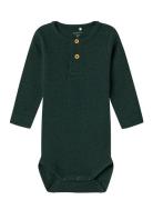 Nbmkab Ls Body Noos Bodies Long-sleeved Green Name It