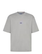 Nieros Tops T-shirts Short-sleeved Grey HUGO BLUE