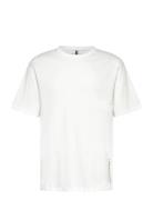 Peak T-Shirt Tops T-shirts Short-sleeved White Fat Moose
