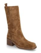 Long Boots Shoes Boots Ankle Boots Ankle Boots With Heel Brown Billi B...