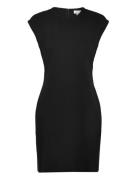 Ponte Bodycon Mini Dress Lyhyt Mekko Black Calvin Klein
