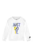 Ls-L/S Tee Tops T-shirts Long-sleeved T-shirts White Nike