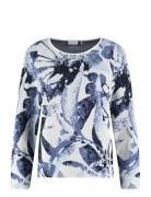 Pullover 1/1 Sleeve Tops Knitwear Jumpers Blue Gerry Weber