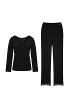 Origins Tops And Pants Set Pyjama Black Dorina