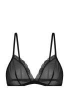 Misha Non Padded Bralette Lingerie Bras & Tops Soft Bras Bralette Grey...