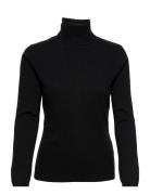 Polana Knit Tops Knitwear Turtleneck Black Andiata